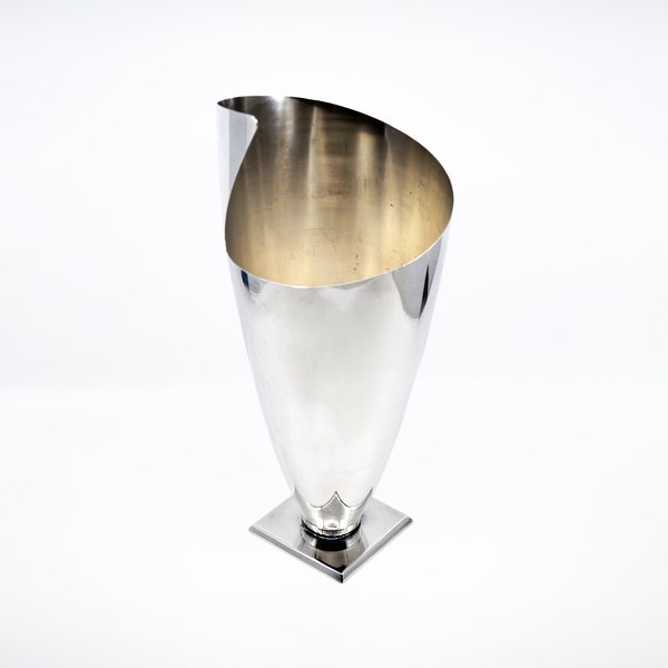 1990s Post Modern Silver Plated Vase by Elsa Rady for Swid Powell