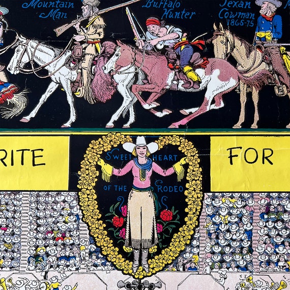 1960s Levi's Jo Mora “evolution of the Cowboy” Poster - Etsy