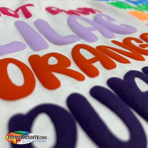 3D Puff Heat Transfer Vinyl HTV Sheets and Rolls