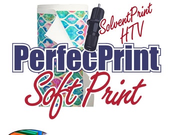 PerfecPrint Soft HTV imprimible de 20" de ancho para tintas solventes y ecosolventes, compatible con Siser Colorprint