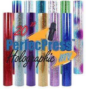 HTV Holographic Foil perfecpress Brand 12 Inch Sheets, Silhouette ...