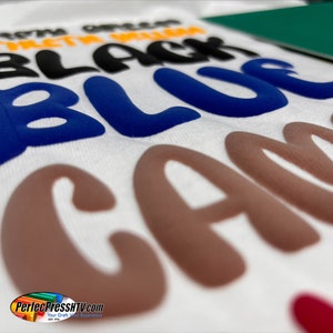 20&quot;x36&quot; 3D Puff Heat Transfer Vinyl HTV Sheets Puff 3D HTV