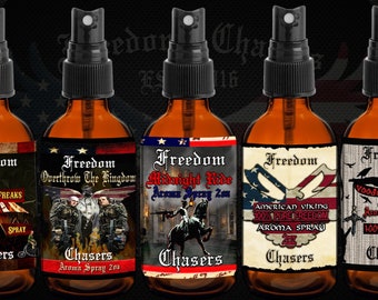 Pick 3 - Freedom Chasers Body, Linen, Room and Aroma Sprays - Organic and Natural