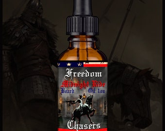 Freedom Chasers Organic & Natural Beard Oil Midnight Ride 1 oz Bottle