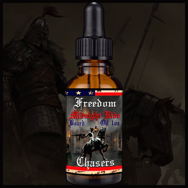 Freedom Chasers Organic Natural Beard Oil Midnight Ride 1 oz B Freedom Chasers Organic Natural Beard Oil Midnight Ride 1 oz B