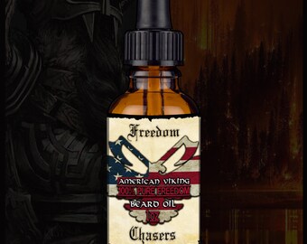 Freedom Chasers Organic & Natural Beard Oil American Viking Edition 1 oz Bottle