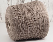 59,00 Euro kg, Supergeelong Silk tweed yarn (Italy) on cone, grey-beige, per 100g WV_SE_21
