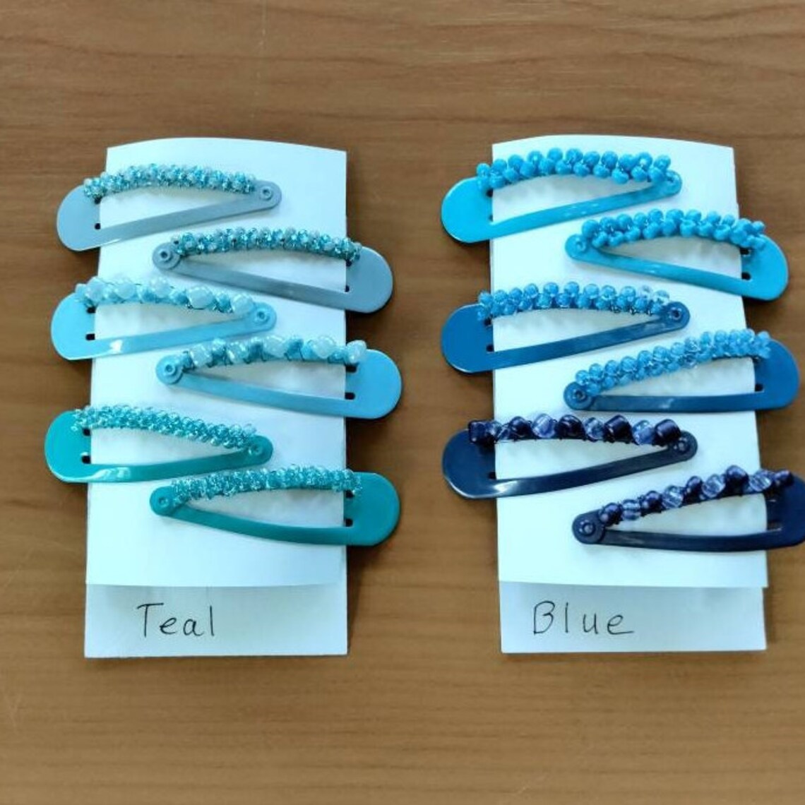 Themed Beaded Hair Clip Set, Beaded Hair Clip, Bead Hair Clip, Hair