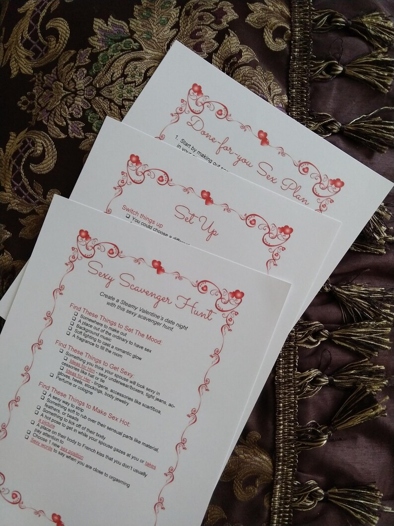 valentine's day sexy scavenger hunt etsy