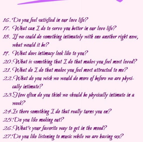 30 Sexy Questions to Ask Your Spouse