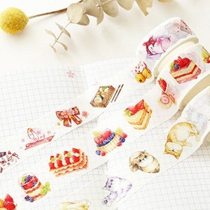Rotolo di nastro washi in stile giapponese, nastro adesivo, nastro di carta, nastro decorativo, per scrapbooking, journaling, planner, quaderni, diari