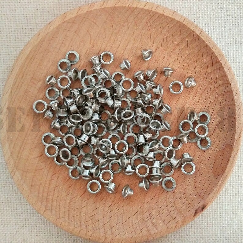 4mm Silver Metal Eyelet 1000 PCS