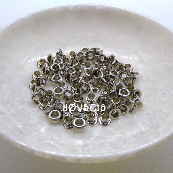 3mm Brass Eyelet 1000 PCS | Silver