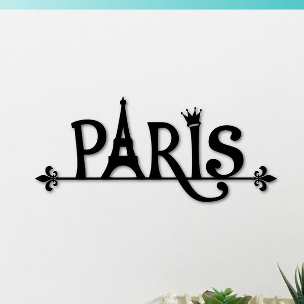 Paris Metal Wall Art Etsy