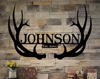metal reindeer antlers