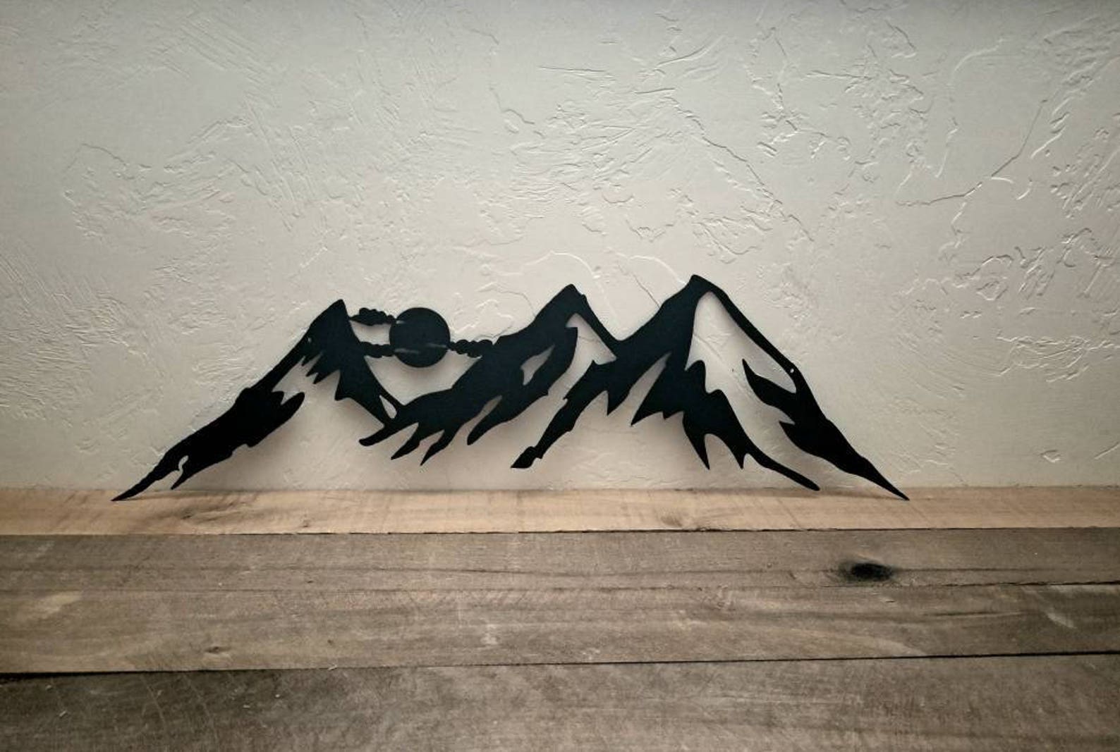 Metal Mountain Wall Art Rustic Home Decor Mountain Range Etsy