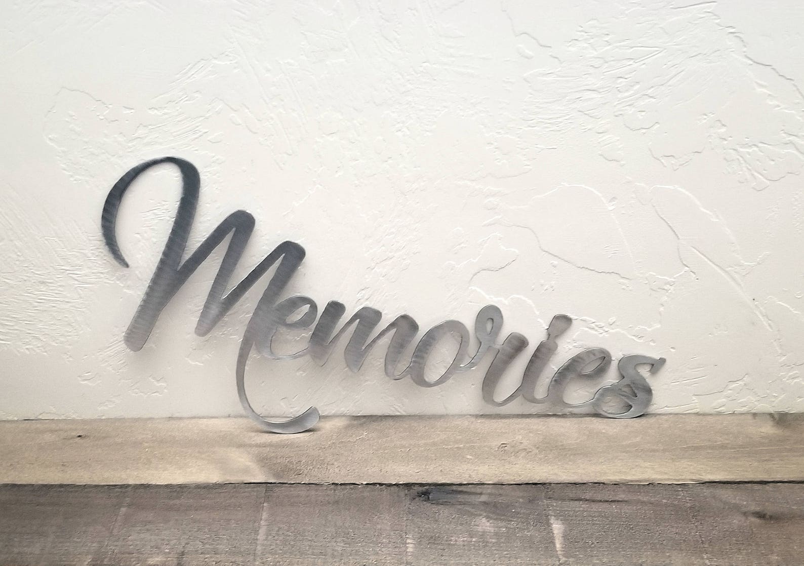 Memories Sign Metal Word Art Picture Wall Decor Travel Etsy