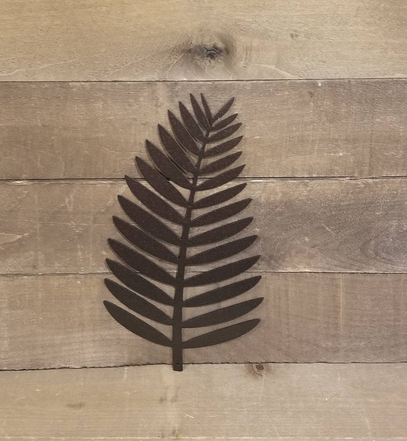 Palm Tree Leaf Metal Wall Art Palm Leaf Decor Hawaiian Art | Etsy