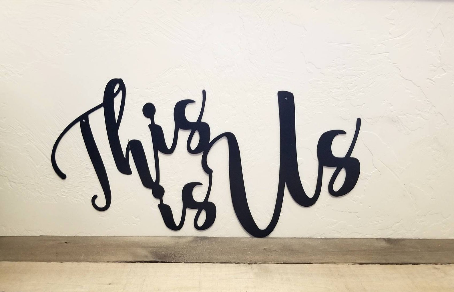 This is Us Sign Metal Words This is Us Cutout Metal Sign Etsy