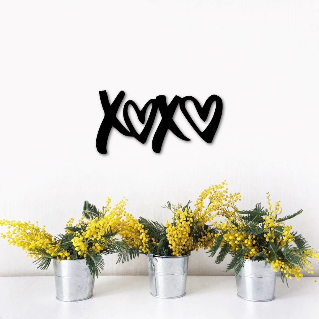Xo Xo My Love Is Very Special XOXO Sign Hugs and Kisses Metal Wall Art Love Decor Valentine's Decor