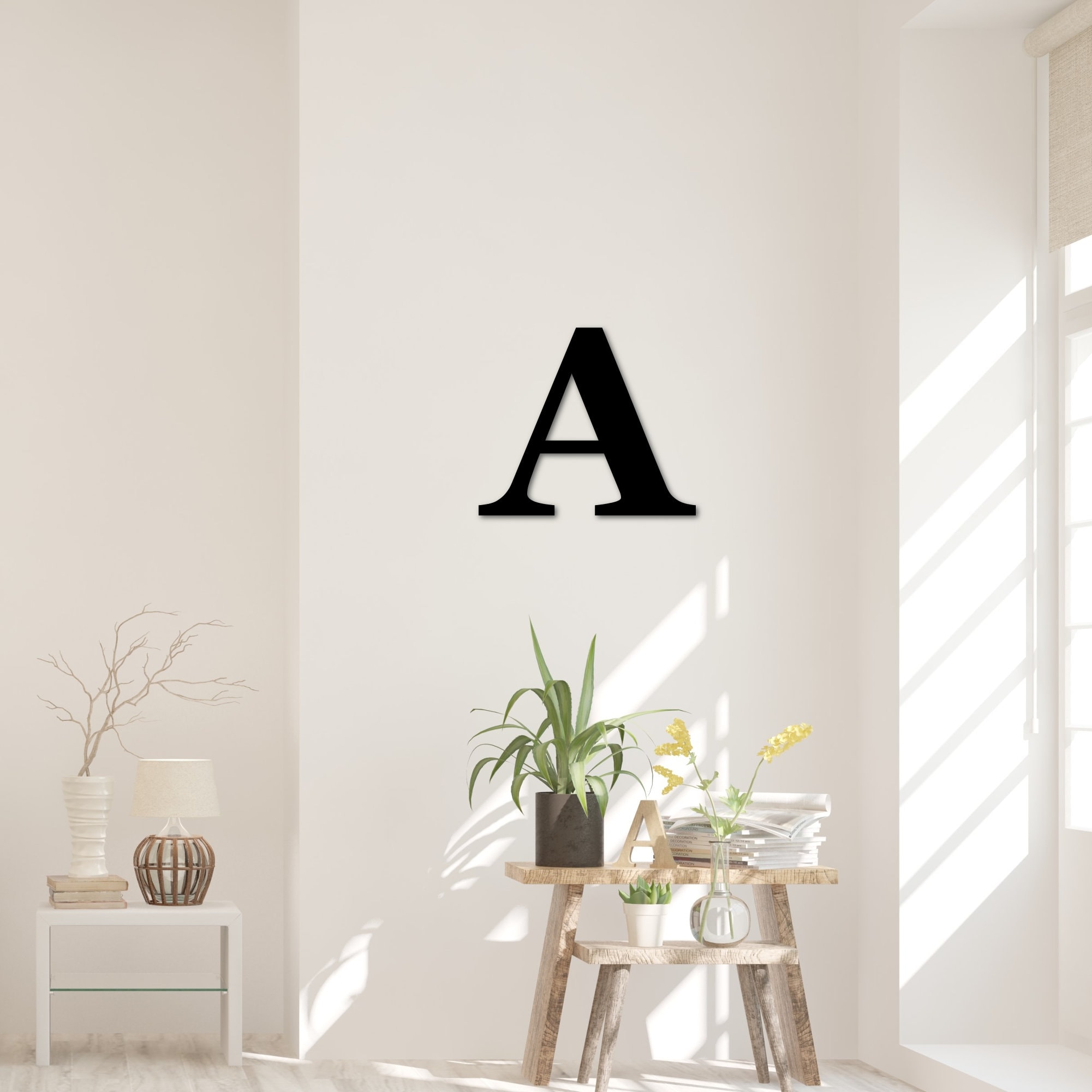 Metal Letters for the Wall 12 Alphabet Wall Art Etsy
