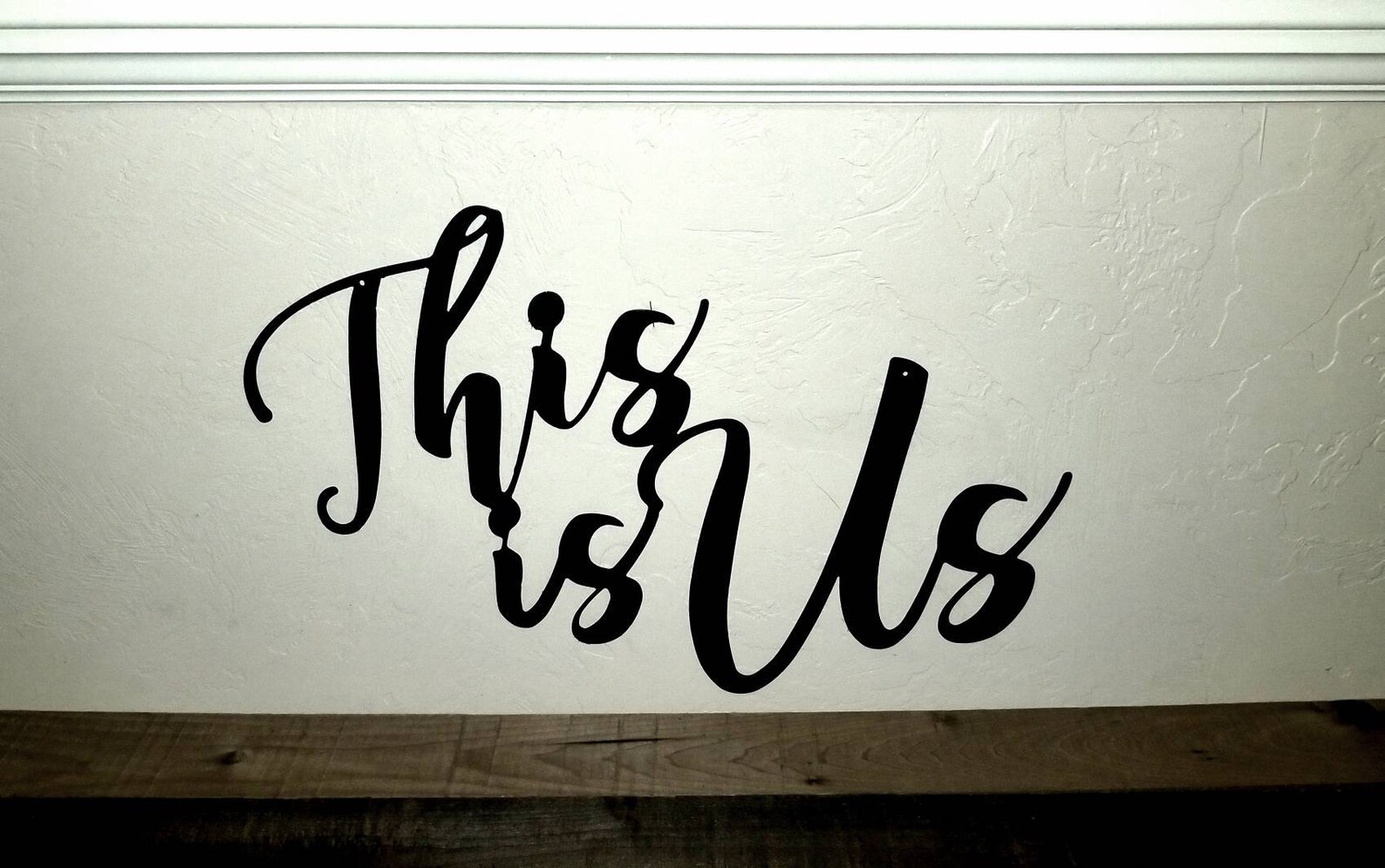 This is Us Quote Metal Words This is Us Cutout Metal Sign Etsy