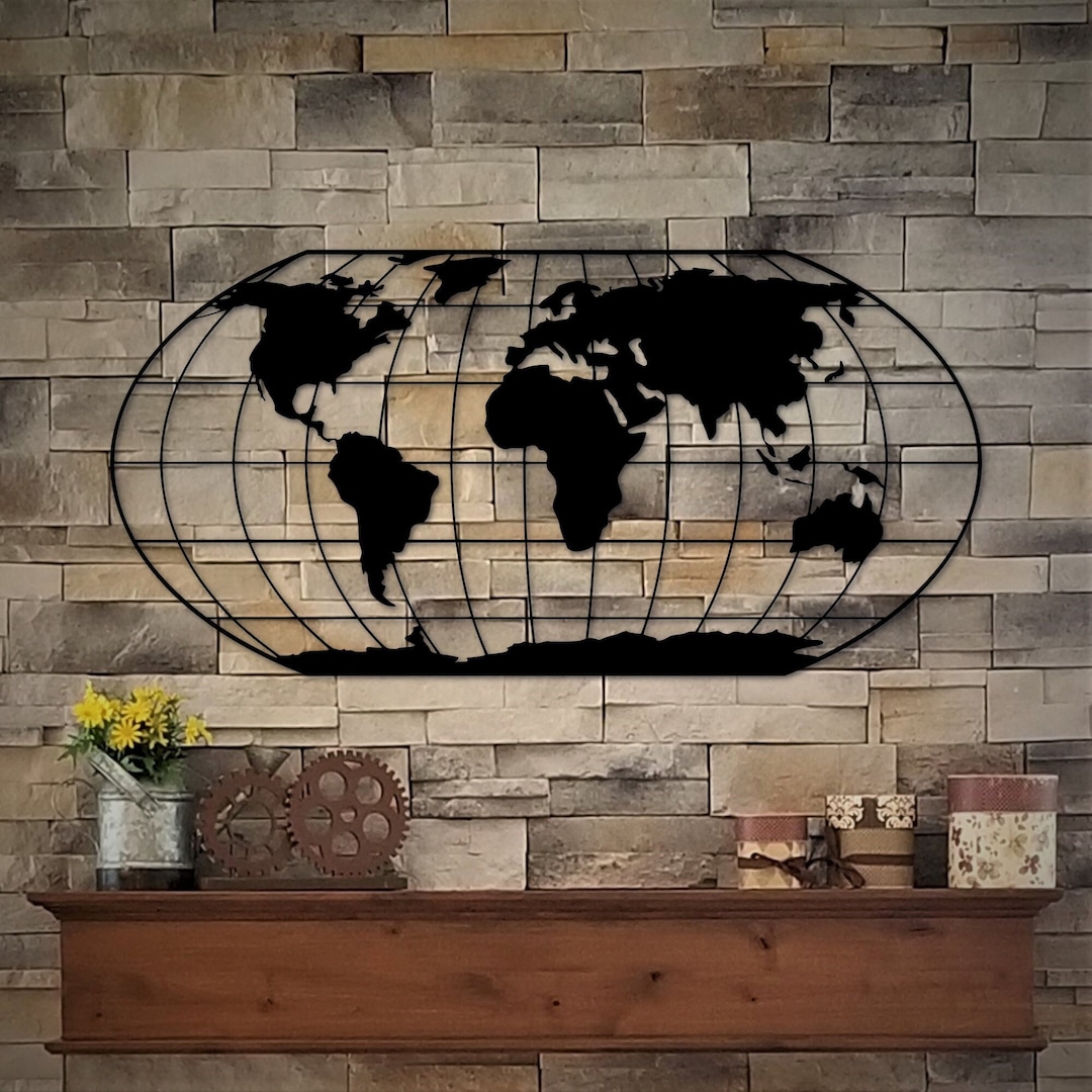 Metal World Maps: Mapawall Metal Map – ZCGK