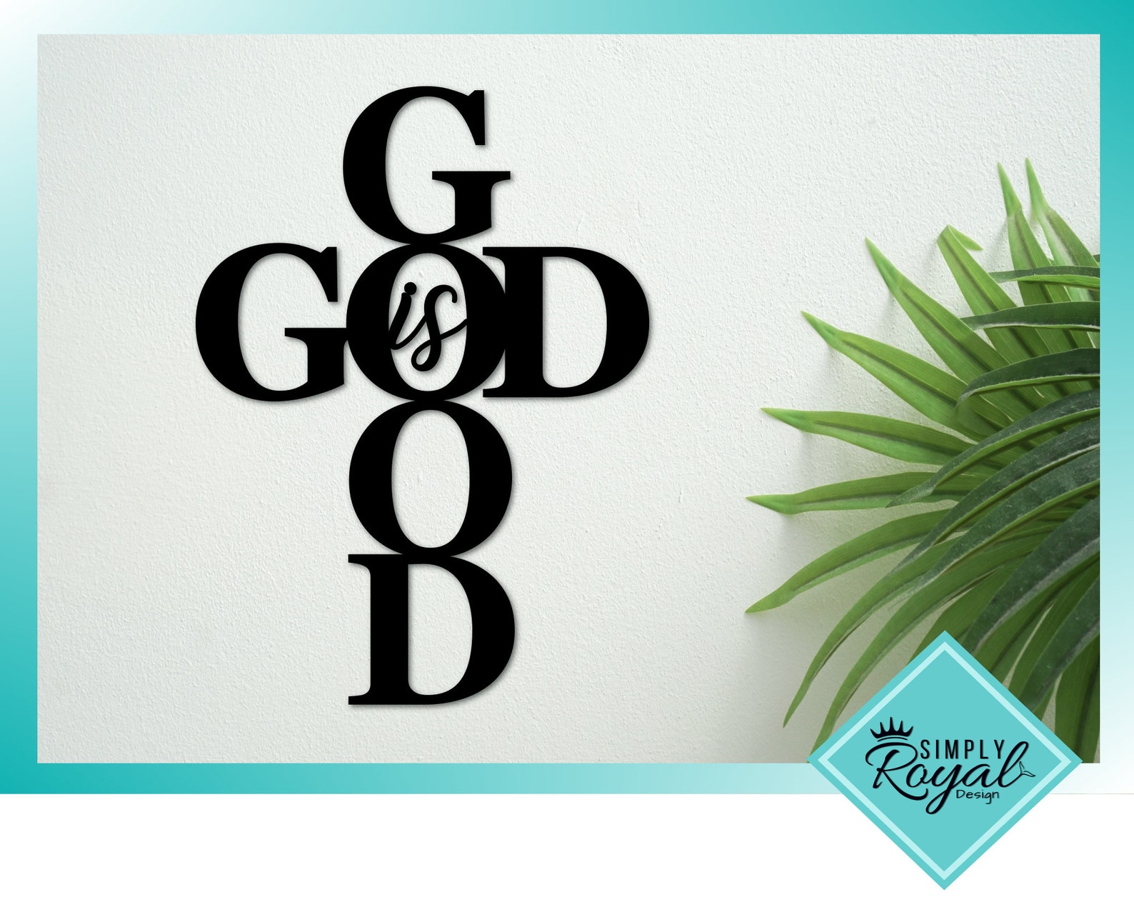 God is Good Sign Metal Cross Sign Religious Wall Art for Etsy
