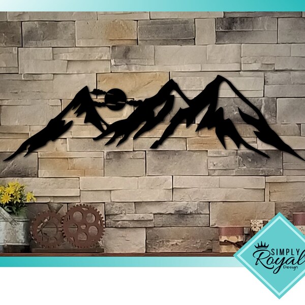 Mountain Nursery Mural Etsy