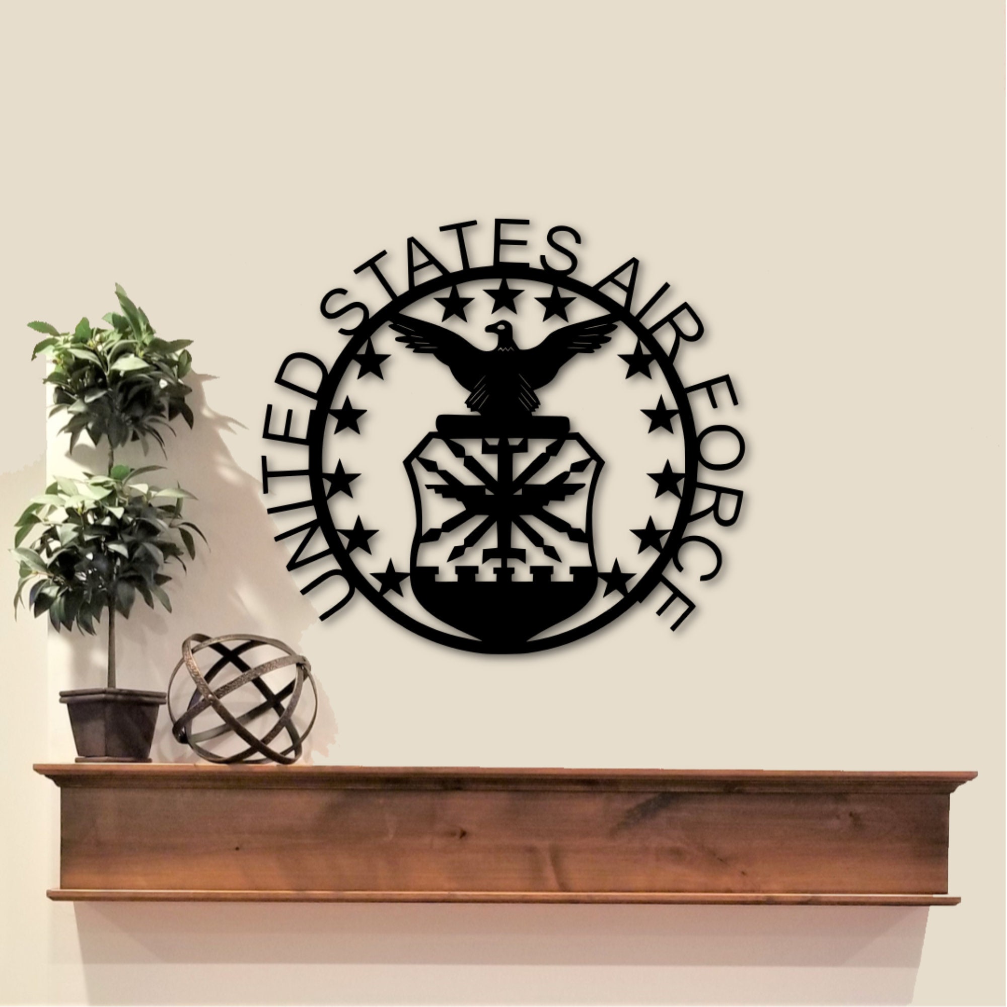 Military Sign/United States Air Force Metal Wall Art/Military Etsy