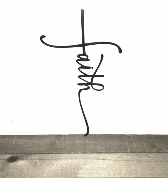 Faith Cross Sign Metal Wall Art Religious Hanging Gift For S Inspirational Words The - Faith Metal Wall Art Faith Cross Sign Metal Wall Art Religious Hanging Gift For S Inspirational Words The - Faith Metal Wall Art