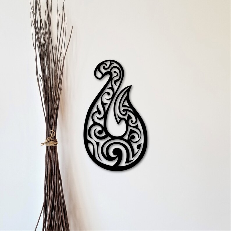 Fish Hook Decor Metal Wall Art Island Decor Tropical Art Etsy