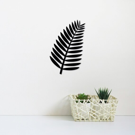 Palm Tree Leaf Metal Wall Art Palm Leaf Decor Hawaiian Art Etsy