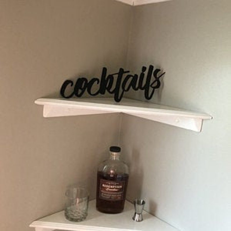 Metal Cocktails Sign Home Bar Decor Home Bar Gift Idea Etsy