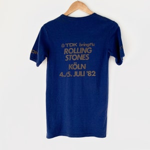 1982 Rolling Stones Germany Crew Vintage Concert Tour Band Rock Shirt 80s 1980s