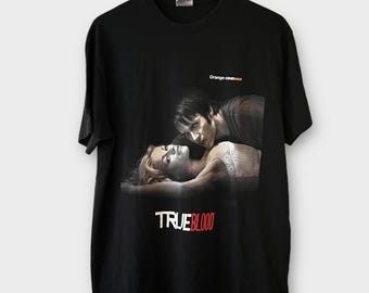 2008 True Blood HBO Series TV Show Vintage Promo Tee Shirt Y2K 2000s 00s Vampire
