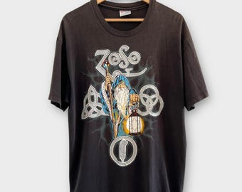 Vintage 90's Led Zeppelin Led Zeppelin II Ringer T Shirt Size M (W