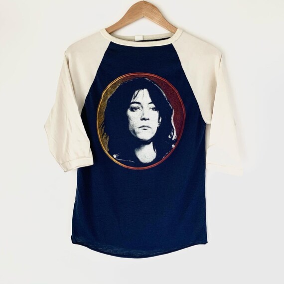 1970s Patti Smith Vintage Band Tour Rock Tee Shirt
