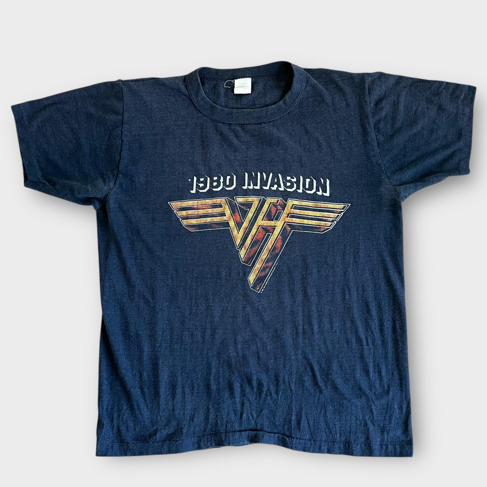 Van Halen 1980 TOUR TシャツロックT ツアー　ヴァンヘイレン VAN HALEN ヴァン・ヘイレン 1980 WORLD INVASION TOUR Tシャツ