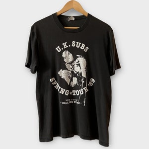 1989 U.K. Subs Spring UK Tour Vintage Punk Band Tee Shirt 80s 1980s