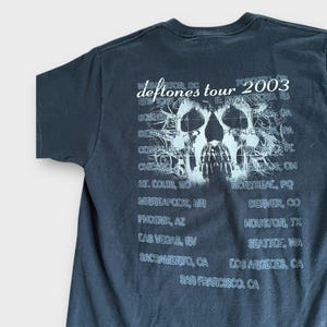 2003 Deftones Vintage Tour Band Rock Tee Shirt 2000s 00s