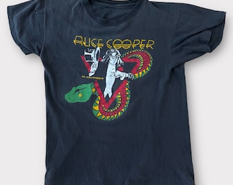 1970s Alice Cooper Vintage Tour Band Rock Tee Shirt 70s