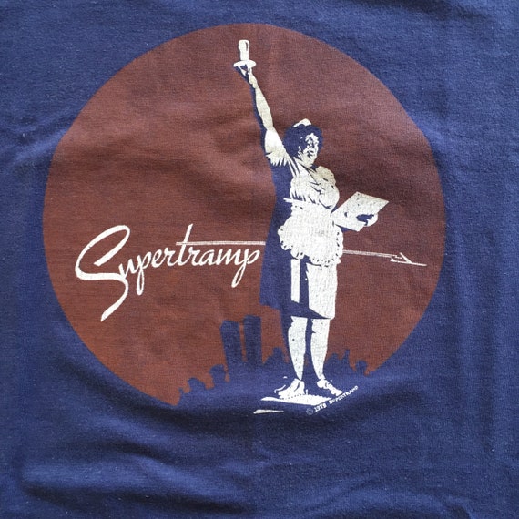 Vintage 1979 SUPERTRAMP Tour Band Promo Tee Shirt… - image 2