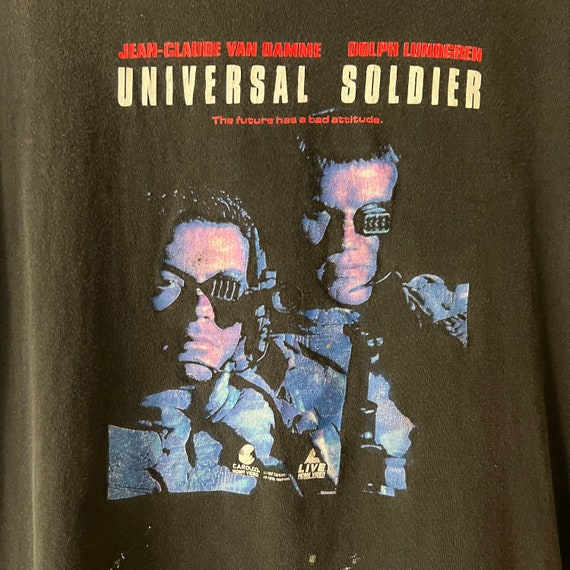 1992 Univesal Soldier Vintage Movie Promo Tee Shi… - image 2