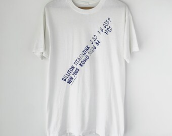 1986 NEW ORDER &quot;Brotherhood&quot; Vintage Tour Band New Wave Shirt 80s 1980s RARE
