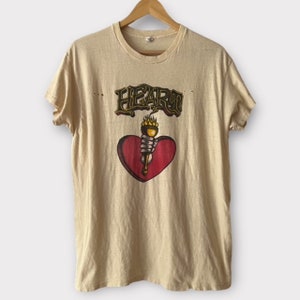 1978 Heart Vintage Band Tour Rock Tee Shirt 70s 1970s
