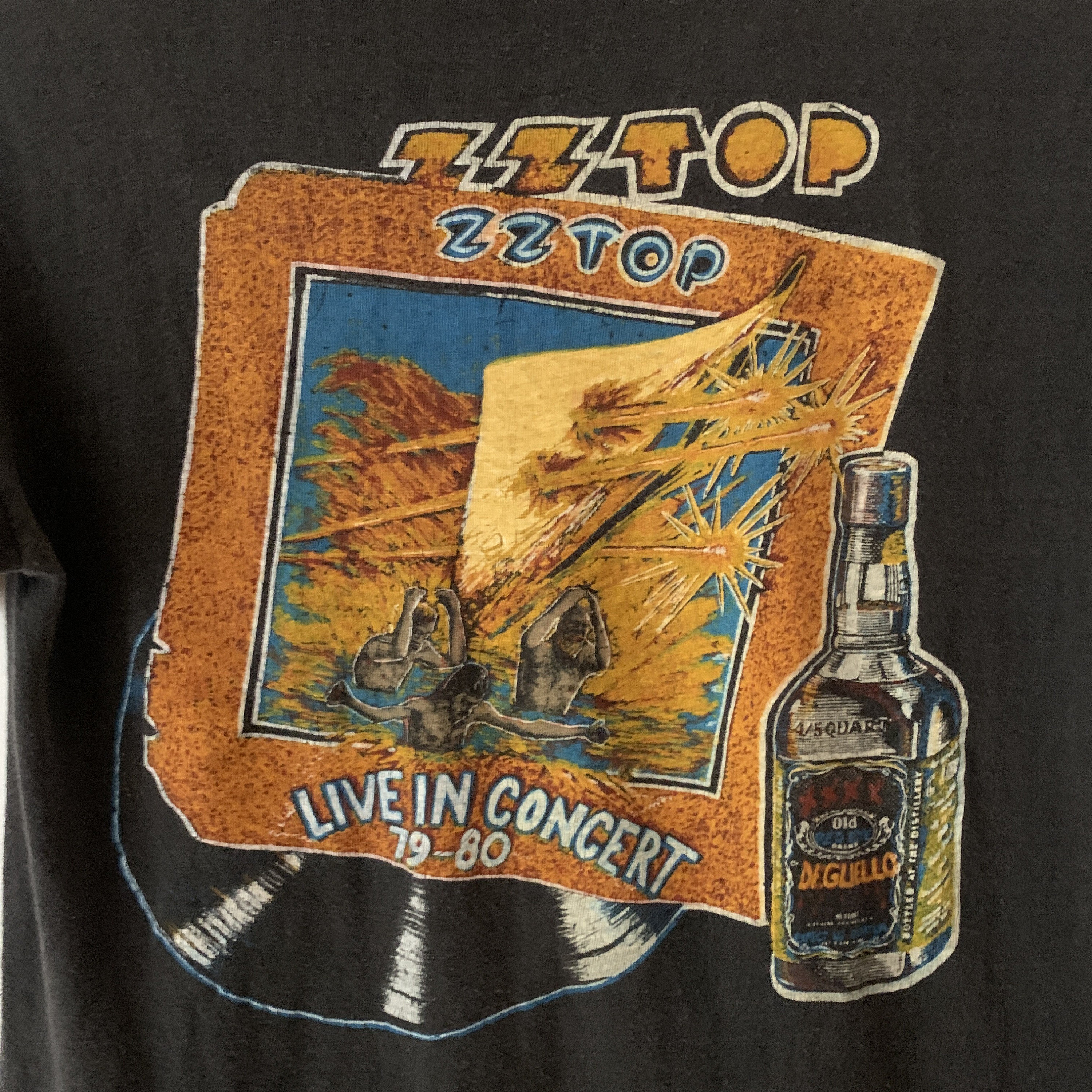 1979 ZZ Top Vintage Tour Band Rock Tee Shirt 70s 1970s Texas - Etsy
