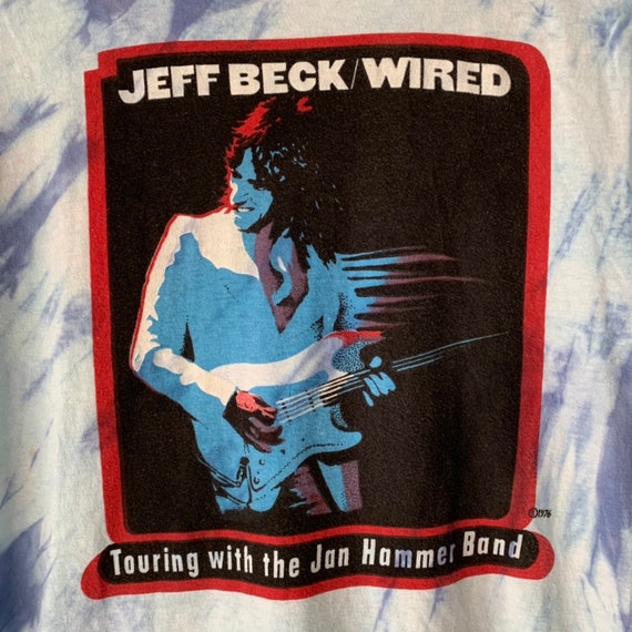 1976 Jeff Beck "Wired" Vintage Tour Rock Shirt 70… - image 2