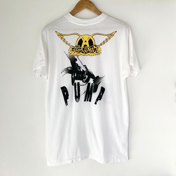 80s Aerosmith エアロスミス　バンT PUMP ©️1989 Vintage Aerosmith 1989 Pump Tour Brockum T Shirt - Etsy