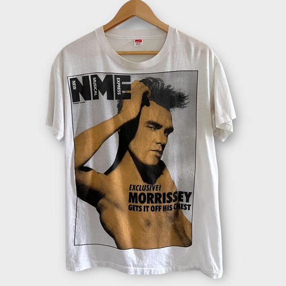 1991 Morrissey NME Vintage Band Tour New Wave Tee Shirt 90s 1990s